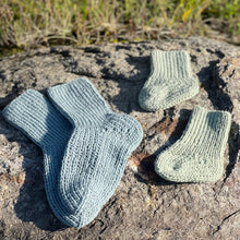 Last inn bildet i Galleri-visningsprogrammet, Alberta sockan (version för tunnare garn - baby och barn) - svensk stickbeskrivning PDF
